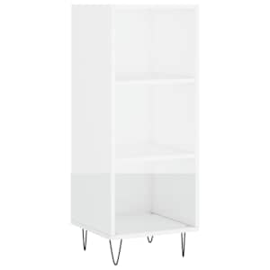 Skříň highboard bílá s vysokým leskem 34,5x34x180 cm kompozit - obrázek 5