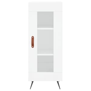 Skříň highboard bílá s vysokým leskem 34,5x34x180 cm kompozit - obrázek 6