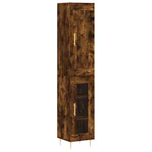 Skříň highboard kouřový dub 34,5 x 34 x 180 cm kompozitní dřevo - obrázek 2