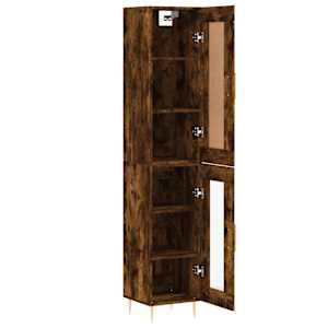 Skříň highboard kouřový dub 34,5 x 34 x 180 cm kompozitní dřevo - obrázek 4