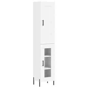 Skříň highboard bílá 34,5 x 34 x 180 cm kompozitní dřevo - obrázek 2