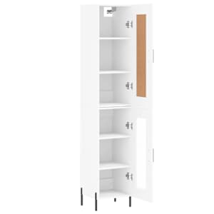 Skříň highboard bílá 34,5 x 34 x 180 cm kompozitní dřevo - obrázek 4