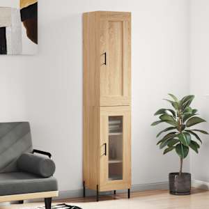 Skříň highboard dub sonoma 34,5 x 34 x 180 cm kompozitní dřevo - obrázek 1