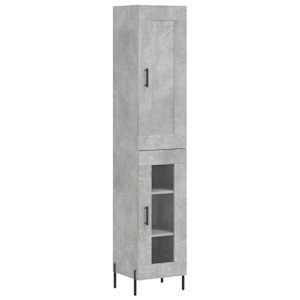 Skříň highboard betonově šedá 34,5x34x180 cm kompozitní dřevo - obrázek 2