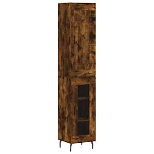 Skříň highboard kouřový dub 34,5 x 34 x 180 cm kompozitní dřevo - obrázek 2