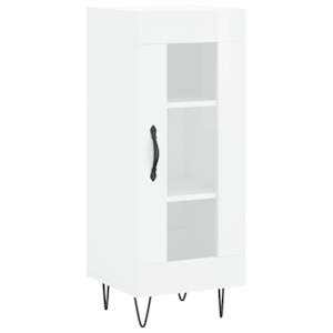 Skříň highboard bílá s vysokým leskem 34,5x34x180 cm kompozit - obrázek 5