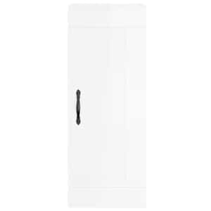 Skříň highboard bílá s vysokým leskem 34,5x34x180 cm kompozit - obrázek 8