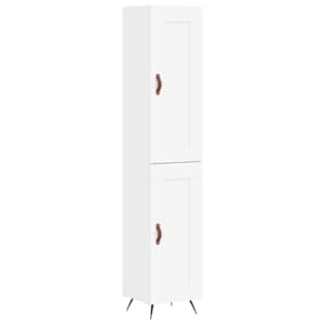 Skříň highboard bílá 34,5 x 34 x 180 cm kompozitní dřevo - obrázek 2
