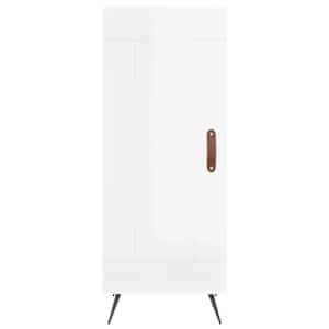 Skříň highboard bílá s vysokým leskem 34,5x34x180 cm kompozit - obrázek 6