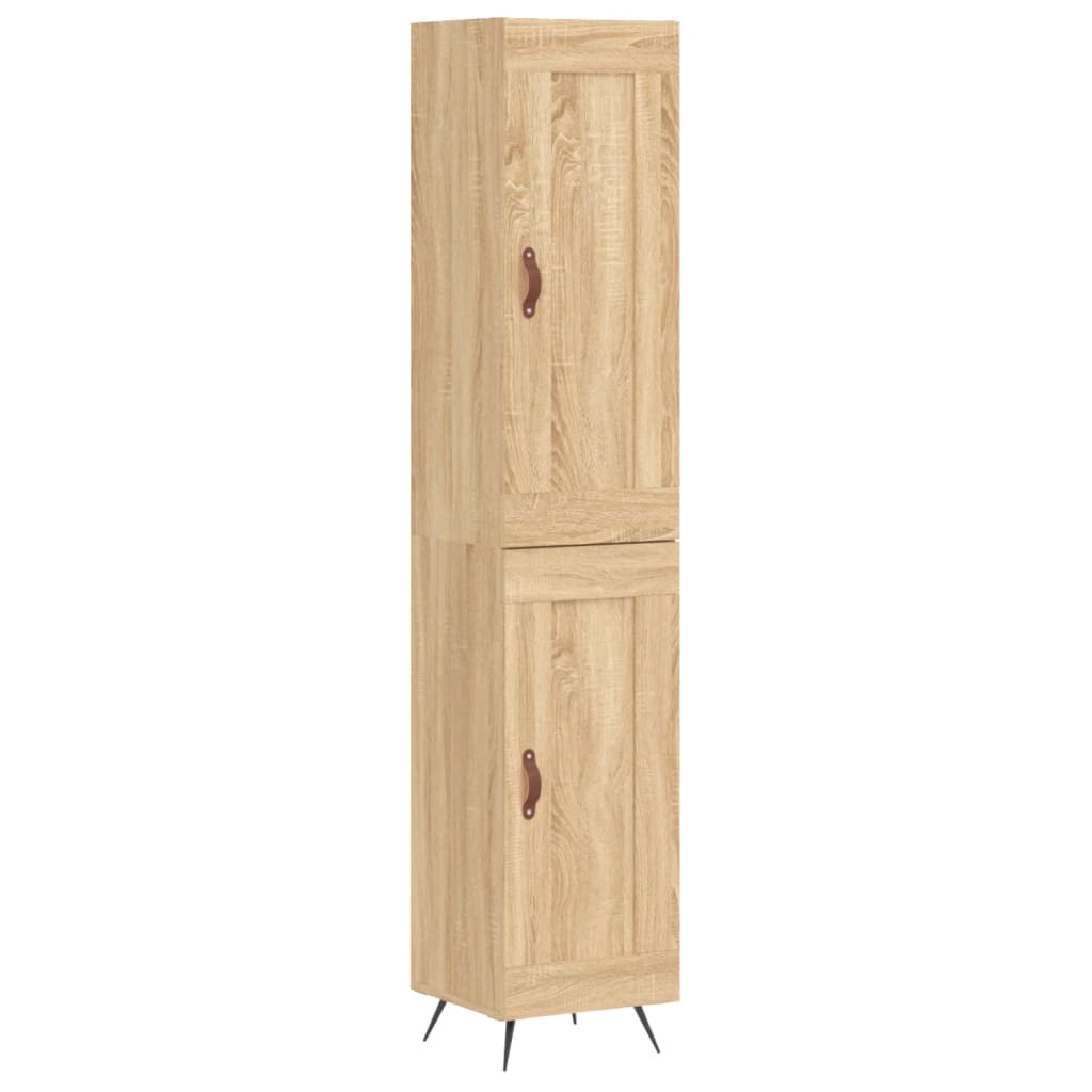 Thumbnail - vidaXL Highboard Sonoma-Eiche 34,5x34x180 cm Holzwerkstoff