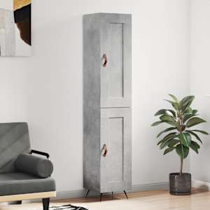 Skříň highboard betonově šedá 34,5x34x180 cm kompozitní dřevo - obrázek 1