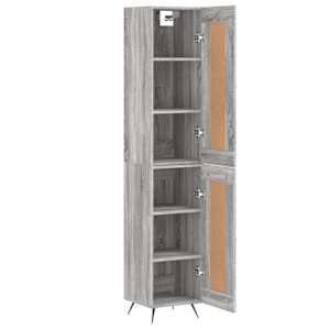 Skříň highboard šedá sonoma 34,5 x 34 x 180 cm kompozitní dřevo - obrázek 4