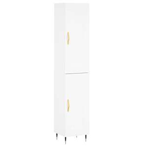 Skříň highboard bílá 34,5 x 34 x 180 cm kompozitní dřevo - obrázek 2