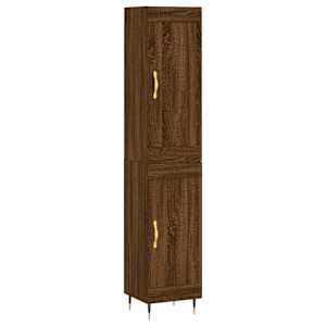 Skříň highboard hnědý dub 34,5 x 34 x 180 cm kompozitní dřevo - obrázek 2
