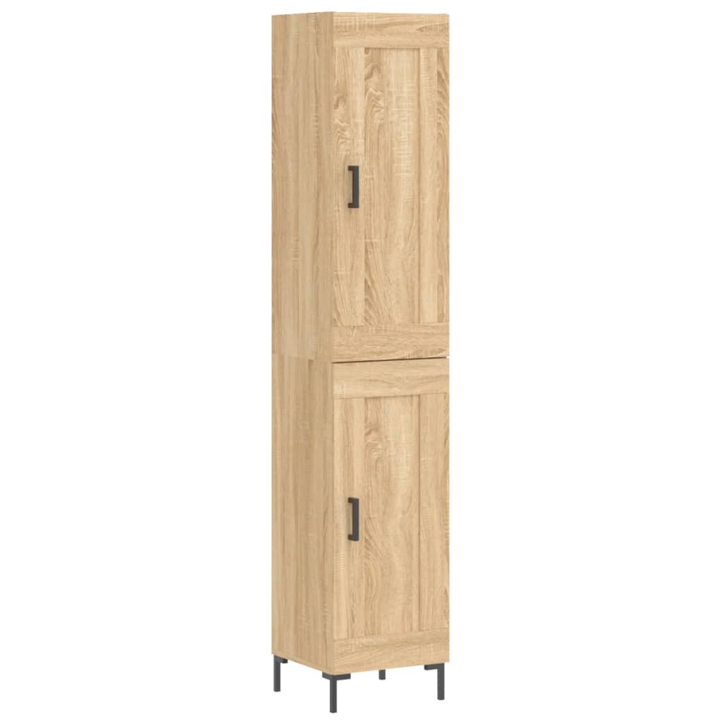 Thumbnail - vidaXL Highboard Sonoma-Eiche 34,5x34x180 cm Holzwerkstoff