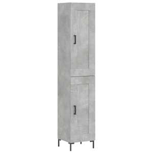 Skříň highboard betonově šedá 34,5x34x180 cm kompozitní dřevo - obrázek 2