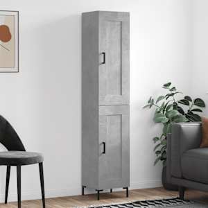 Skříň highboard betonově šedá 34,5x34x180 cm kompozitní dřevo - obrázek 1
