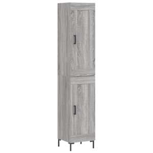 Skříň highboard šedá sonoma 34,5 x 34 x 180 cm kompozitní dřevo - obrázek 2