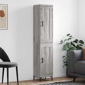 Skříň highboard šedá sonoma 34,5 x 34 x 180 cm kompozitní dřevo - obrázek 1