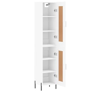 Skříň highboard bílá 34,5 x 34 x 180 cm kompozitní dřevo - obrázek 4