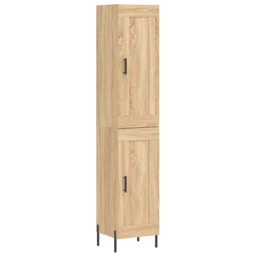 vidaXL Skříň highboard dub sonoma 34,5 x 34 x 180 cm kompozitní dřevo