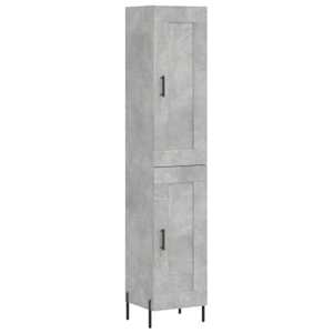 Skříň highboard betonově šedá 34,5x34x180 cm kompozitní dřevo - obrázek 2
