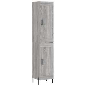 Skříň highboard šedá sonoma 34,5 x 34 x 180 cm kompozitní dřevo - obrázek 2