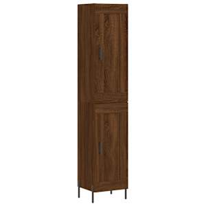 Skříň highboard hnědý dub 34,5 x 34 x 180 cm kompozitní dřevo - obrázek 2