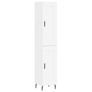 Skříň highboard bílá 34,5 x 34 x 180 cm kompozitní dřevo - obrázek 2