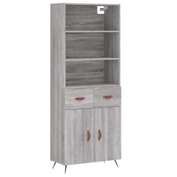 vidaXL k&otilde;rge kapp, hall Sonoma tamm, 69,5 x 34 x 180 cm, tehispuit