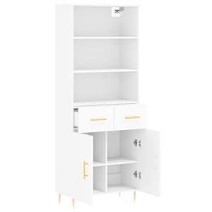 Skříň highboard bílá 69,5 x 34 x 180 cm kompozitní dřevo - obrázek 4