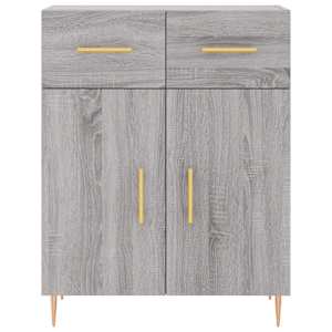 Skříň highboard šedá sonoma 69,5 x 34 x 180 cm kompozitní dřevo - obrázek 8