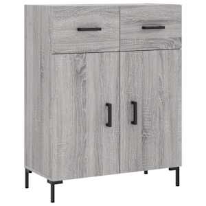 Skříň highboard šedá sonoma 69,5 x 34 x 180 cm kompozitní dřevo - obrázek 7