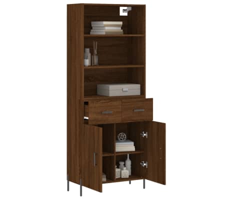 vidaXL Dulap &icirc;nalt, stejar maro, 69,5x34x180 cm, lemn compozit