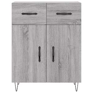 Skříň highboard šedá sonoma 69,5 x 34 x 180 cm kompozitní dřevo - obrázek 8