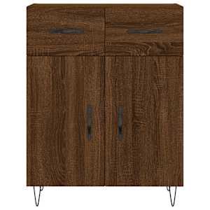 Skříň highboard hnědý dub 69,5 x 34 x 180 cm kompozitní dřevo - obrázek 8
