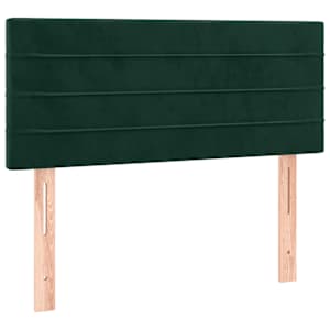 Box spring postel s matrací tmavě zelená 120 x 200 cm samet - obrázek 6