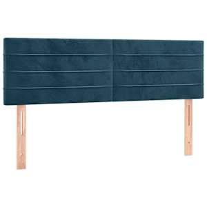 Box spring postel s matrací tmavě modrá 140x190 cm samet - obrázek 6