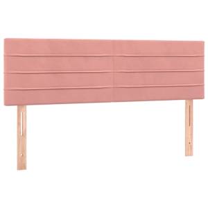 Box spring postel s matrací růžová 140x190 cm samet - obrázek 6