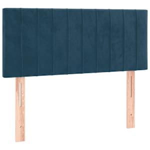 Box spring postel s matrací tmavě modrá 90x200 cm samet - obrázek 6