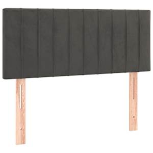 Box spring postel s matrací tmavě šedá 120 x 200 cm samet - obrázek 6