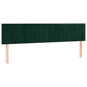Box spring postel s matrací tmavě zelená 180x200 cm samet - obrázek 6