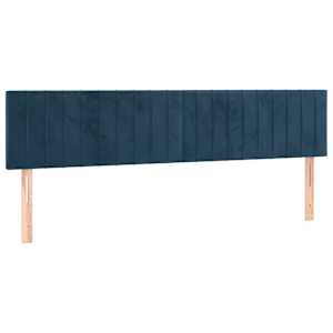 Box spring postelja z vzmetnico temno modra 180x200 cm žamet - slika 6