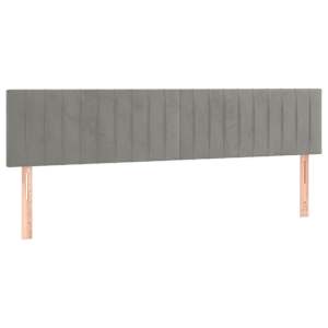 Box spring postel s matrací světle šedá 200x200 cm samet - obrázek 6