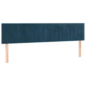 Box spring postel s matrací tmavě modrá 200x200 cm samet - obrázek 6