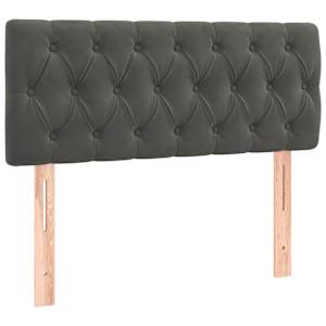 Box spring postel s matrací tmavě šedá 90x190 cm samet - obrázek 6