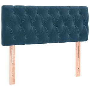 Box spring postel s matrací tmavě modrá 90x190 cm samet - obrázek 6