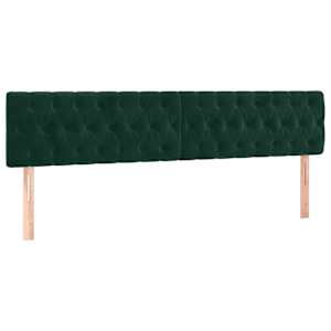 Box spring postel s matrací tmavě zelená 180x200 cm samet - obrázek 6