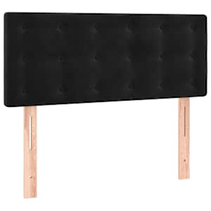 Box spring postel s matrací černá 80 x 200 cm samet - obrázek 6