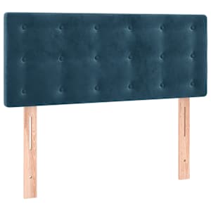 Box spring postel s matrací tmavě modrá 80 x 200 cm samet - obrázek 6